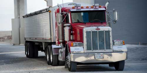 Truck in lot