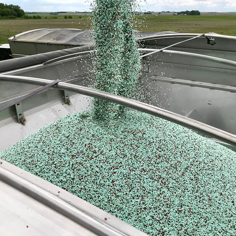 Fertilizer being loaded to haul